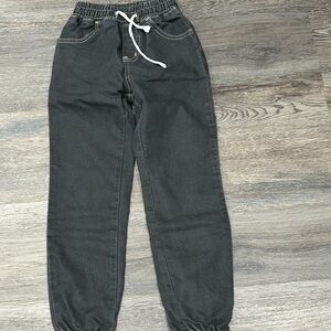 Kids Black Jogger Pants